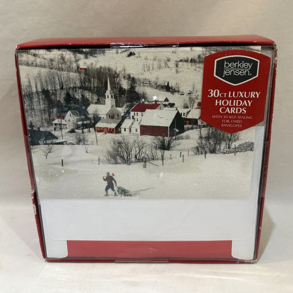 Berkley Jenson 30 Holiday Cards and Envelops New in Box